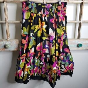Chaundry KC Floral Elastic Band skirt ladies size large